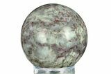 Polished Rubellite (Tourmaline) & Quartz Sphere - Madagascar #286087-1